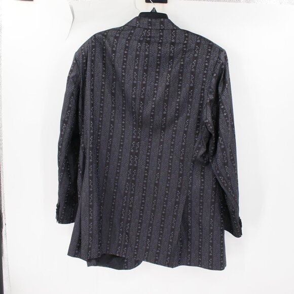 Favourbrook Sport coat Men's 46 Two Button Single Breasted Floral Silk striped - Picture 5 of 16